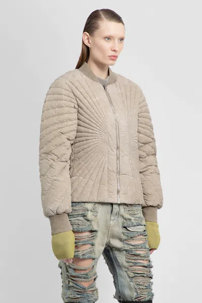 Shop Rick Owens Woman Beige Jackets