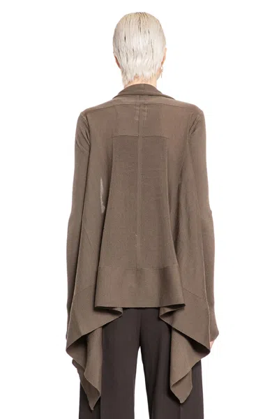 Rick Owens Cardigan In Grey