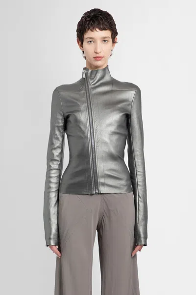 Shop Rick Owens Woman Silver Jackets