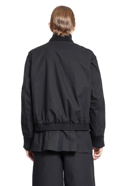 Shop Sacai Man Black Jackets