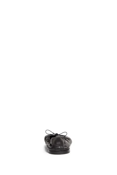 The Row Awar Leather Ballet Flats In Black
