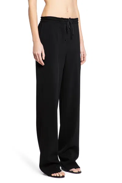 THE ROW WOMAN BLACK TROUSERS 