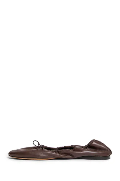 The Row Hereditas Ballerinas In Brown