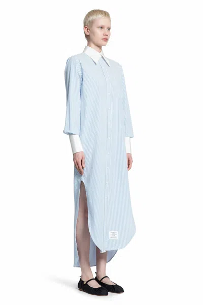 Shop Thom Browne Woman Blue Dresses