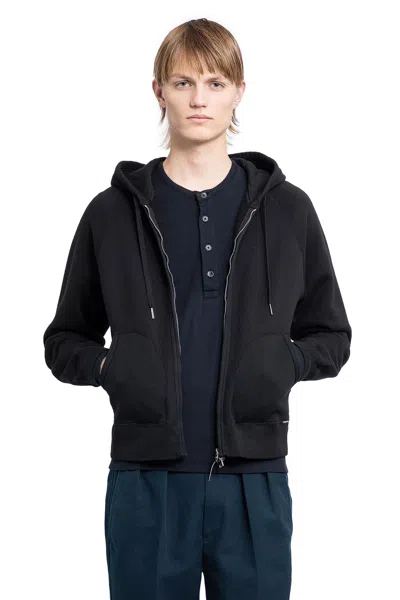 Shop Tom Ford Man Black Sweatshirts