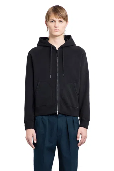 Shop Tom Ford Man Black Sweatshirts