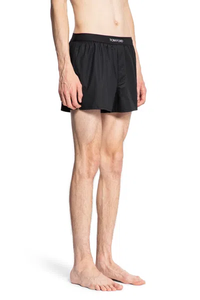 Tom Ford Silk Satin Boxer Briefs In Black