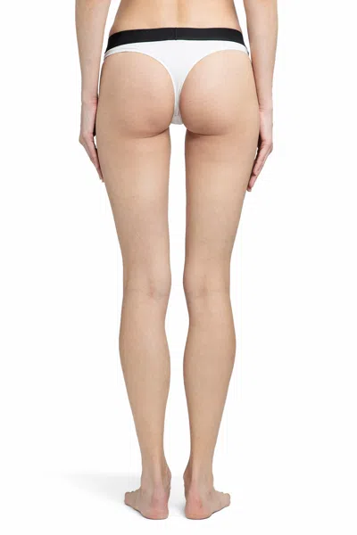 Tom Ford Signature Boy Short White Brief With Logo Waistband In Stretch-jersey Woman In White