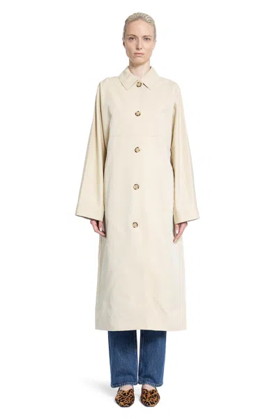 Shop Totême Woman Beige Coats