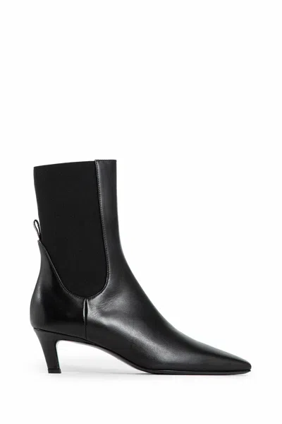 Totême Toteme Women The Mid Heel Boot Leather Boots In Black