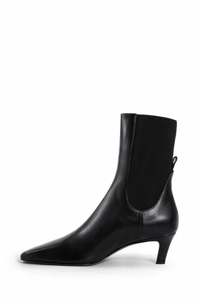 Totême Toteme Women The Mid Heel Boot Leather Boots In Black