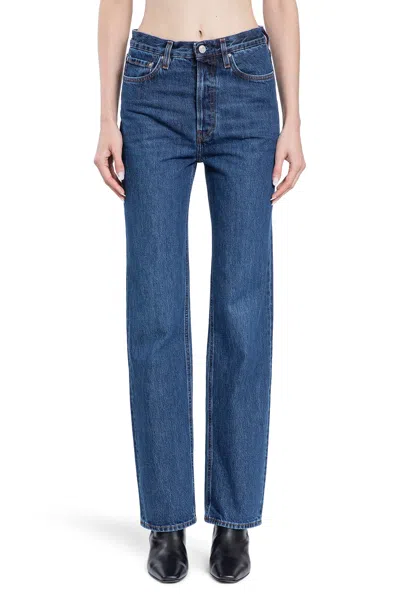 Shop Totême Woman Blue Jeans