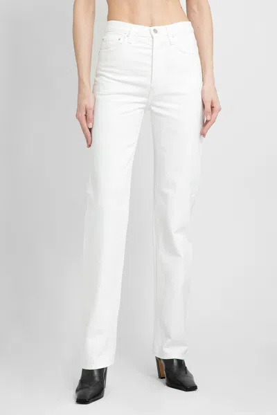 Shop Totême Woman White Jeans