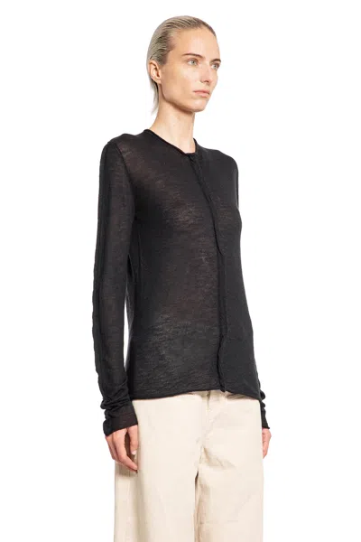 Shop Uma Wang Woman Black Knitwear