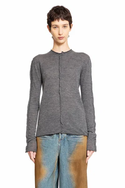 Shop Uma Wang Woman Grey Knitwear