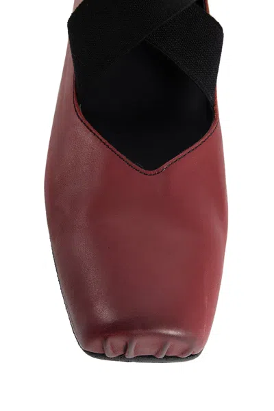 Uma Wang Heeled Ballet Flats In Red
