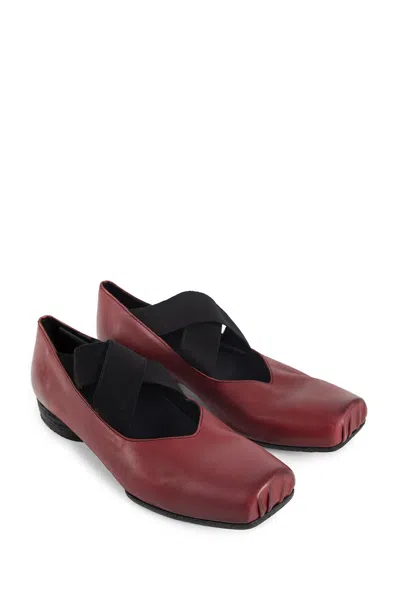 Uma Wang Heeled Ballet Flats In Red