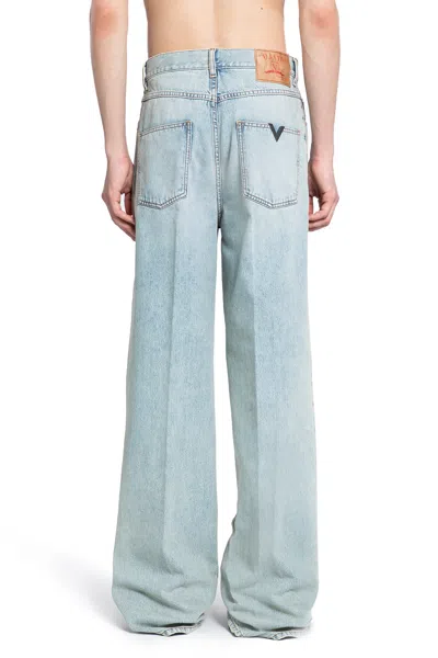 Shop Valentino Man Blue Jeans