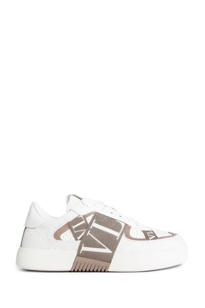 Shop Valentino Man White Sneakers