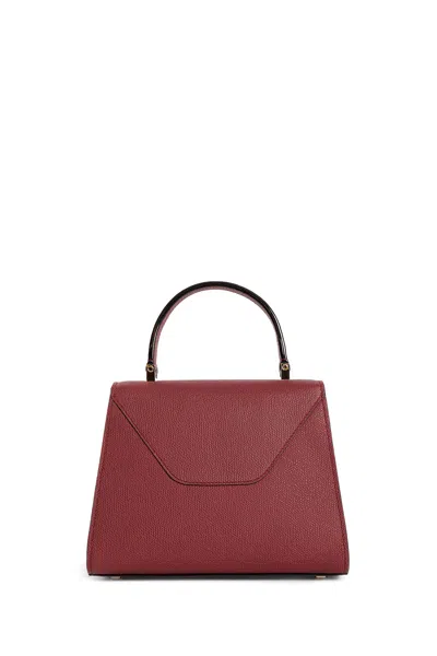 Valextra Medium Iside Soft Grained Leather Bag In Red