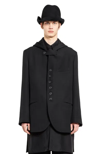 Shop Yohji Yamamoto Man Black Blazers