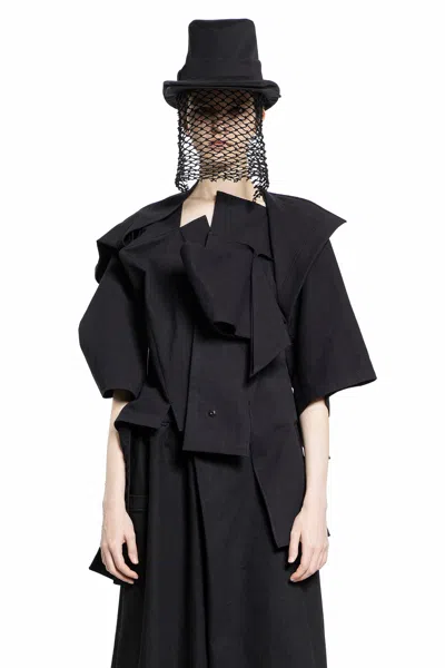 Yohji Yamamoto Woman Black Jackets In Black