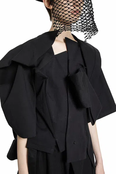 Yohji Yamamoto Woman Black Jackets In Black
