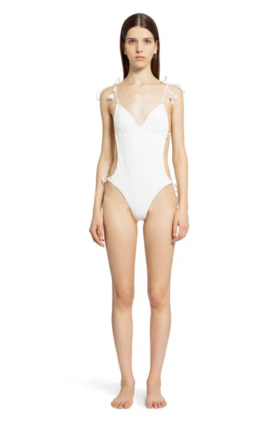 Shop Zimmermann Woman White Swimwear