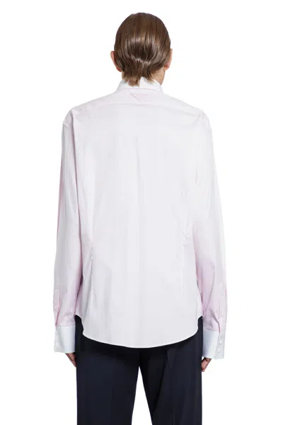 Shop Prada Man Pink Shirts