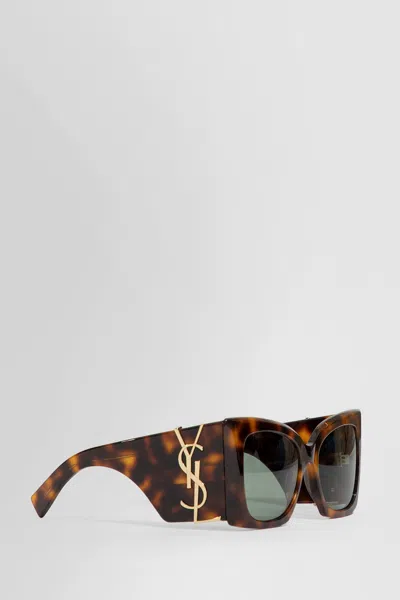 Saint Laurent M119 Sunglasses In Brown