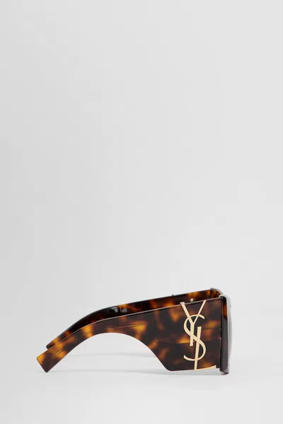 Saint Laurent M119 Sunglasses In Brown