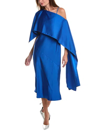 Weekend Max Mara Micron Slip Dress In Blue