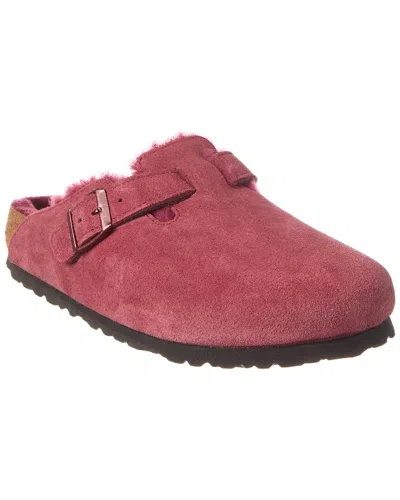 Birkenstock Boston Genuine Shearling Lined Clog In Multi
