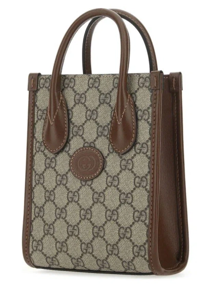 Gucci Man Gg Supreme Fabric Handbag In Multicolor