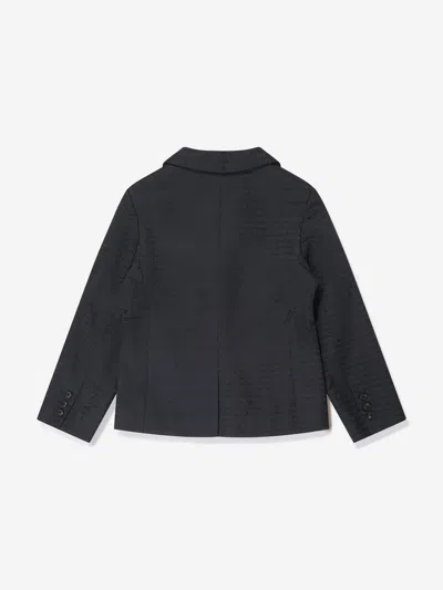 Emporio Armani Boys Branded Blazer In Blue