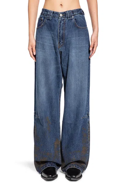 Jordanluca Man Blue Jeans In Blue