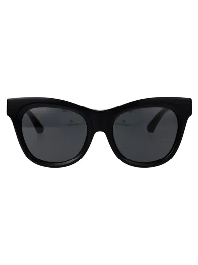 Burberry Womens Black Be4432u Round-frame Acetate Sunglasses In 300187 Black