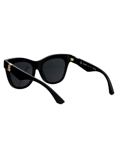 Burberry Womens Black Be4432u Round-frame Acetate Sunglasses In 300187 Black
