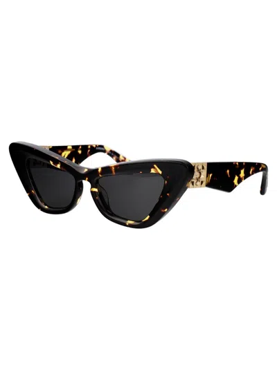 Burberry Brown Rose Sunglasses In 410687 Dark Havana