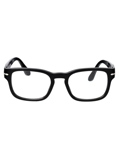 Persol Black Acetate Optical Glasses In Black