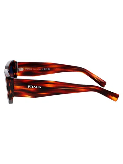 Prada 0pr 06ys Sunglasses In 17r06a Striped Radica