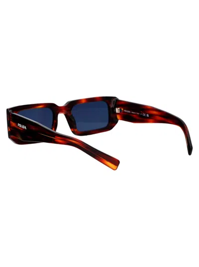 Prada 0pr 06ys Sunglasses In 17r06a Striped Radica