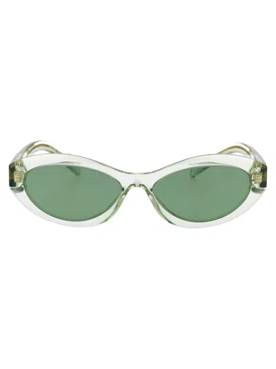 Prada Sunglasses In 14r20e Transparent Mint