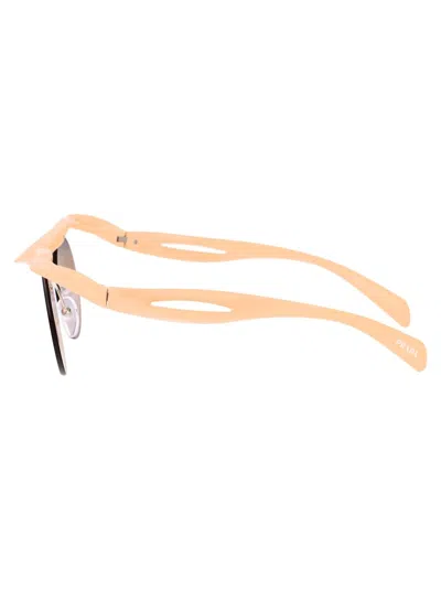 Prada Morph Round-frame Sunglasses In 18q4i2 Peach