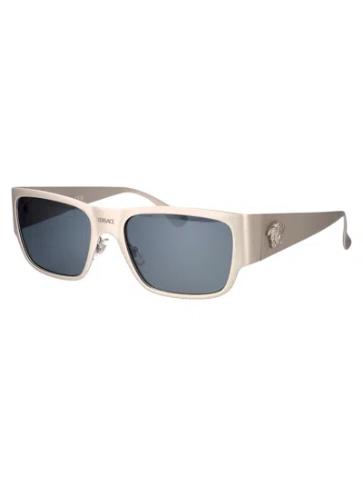 Versace Sunglasses In 12666g Silver