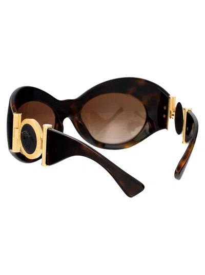 Versace Havana Injected Sunglasses In 108/13 Havana