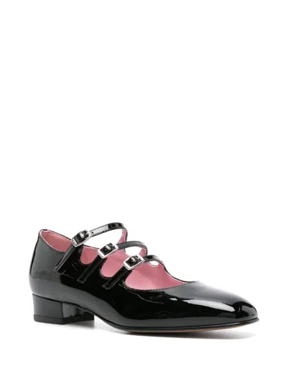 Carel Paris Timeless Mary Jane With Adjustable Straps And Low Heel In Black