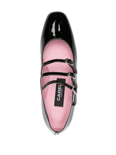 Carel Paris Timeless Mary Jane With Adjustable Straps And Low Heel In Black
