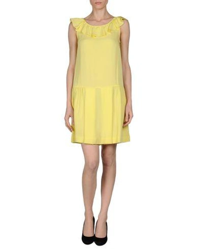 Shop Red Valentino Short Dress In Yellow