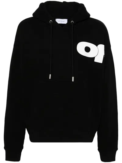 Shop Off-white Shared Logo Skate Hoodie Clothing In Black